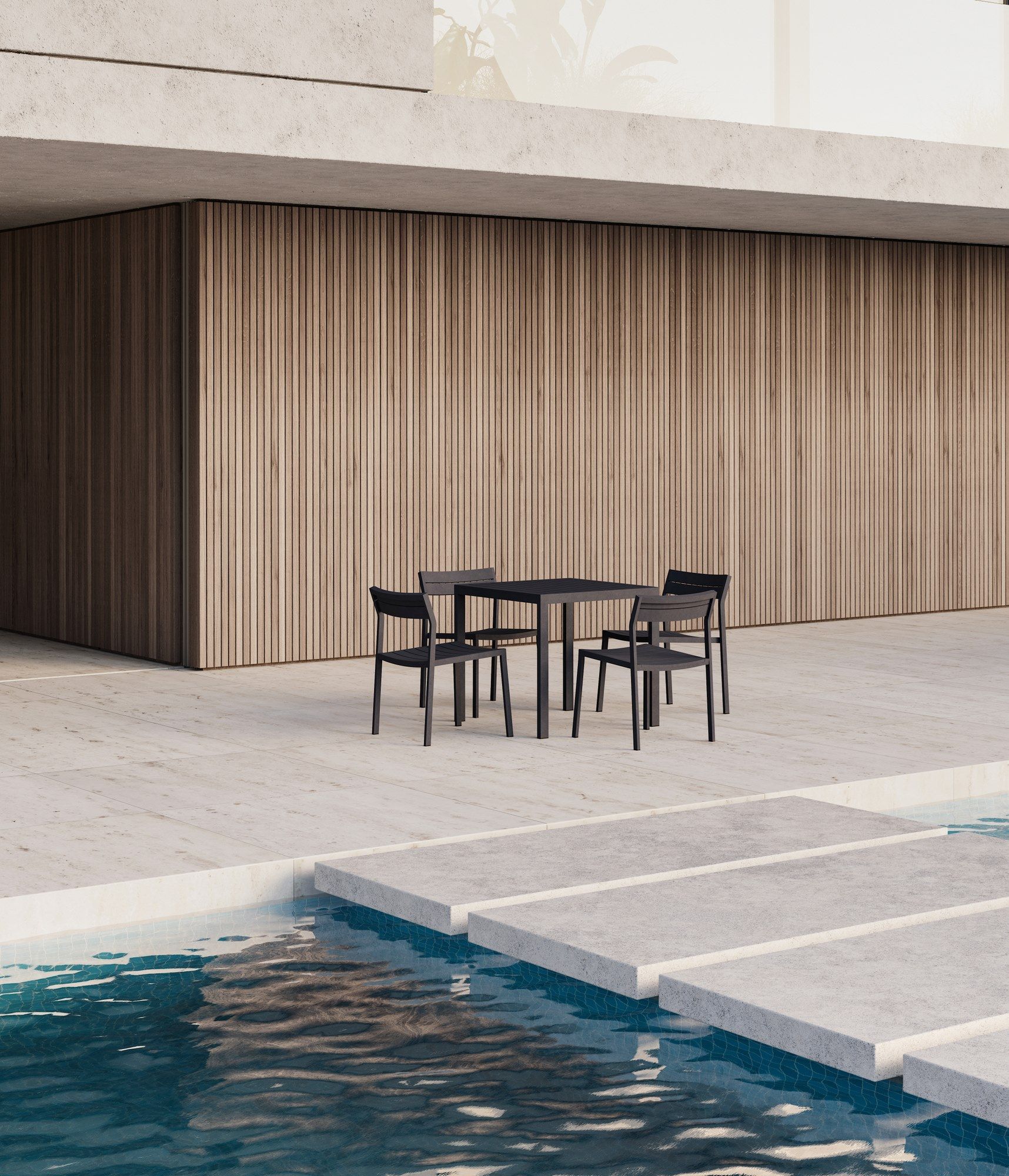 Квадратный алюминиевый стол с порошковым покрытием Case Eos ARCH-00103334 - Вид №7