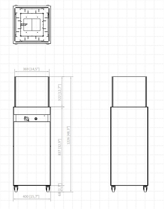 Отдельно стоящий открытый камин Planika ARCH-00065956 - Вид №4