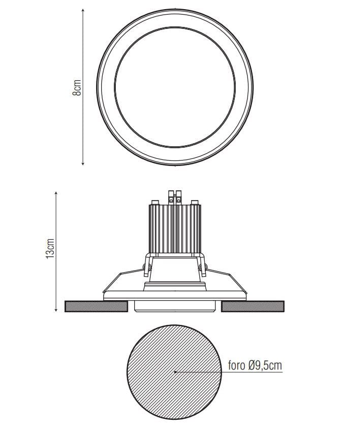 Светодиодный потолочный светильник PURALUCE RASO R MINI ARCH-00074545 - Вид №1