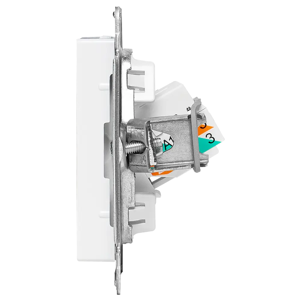 Розетка компьютерная RJ45 встраиваемая Systeme Electric AtlasDesign без заземления цвет жемчужный 89457364 STLM-2146627 - Вид №3
