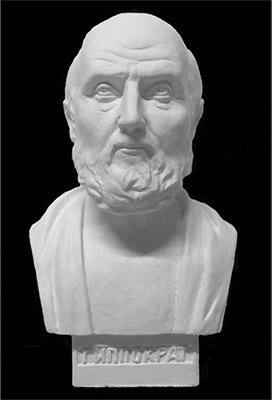 10-127 Бюст Гиппократа гипс 12х10х20 см Santreyd 