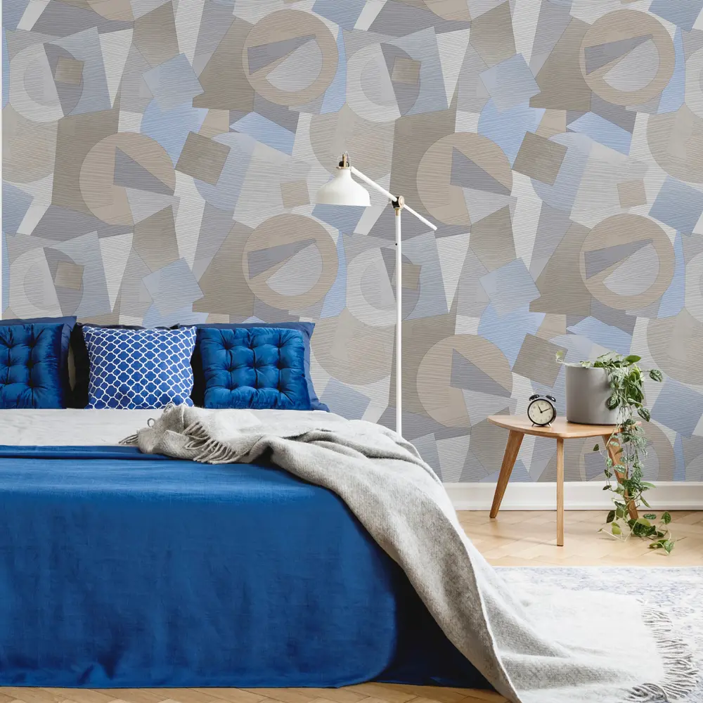 Обои флизелиновые Deco-Deco Forma синие 1.06 м DD6011-03 Santreyd STLM-2154342 - Вид №2