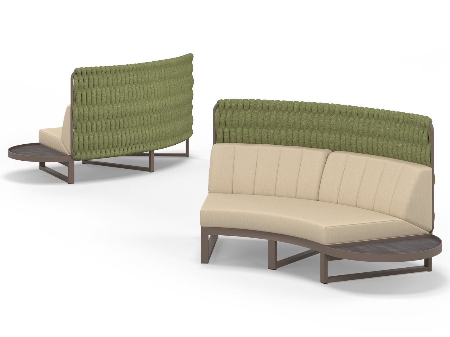 Модульный изогнутый садовый диван из ткани MAMAGREEN Munia ARCH-00036922 - Вид №12