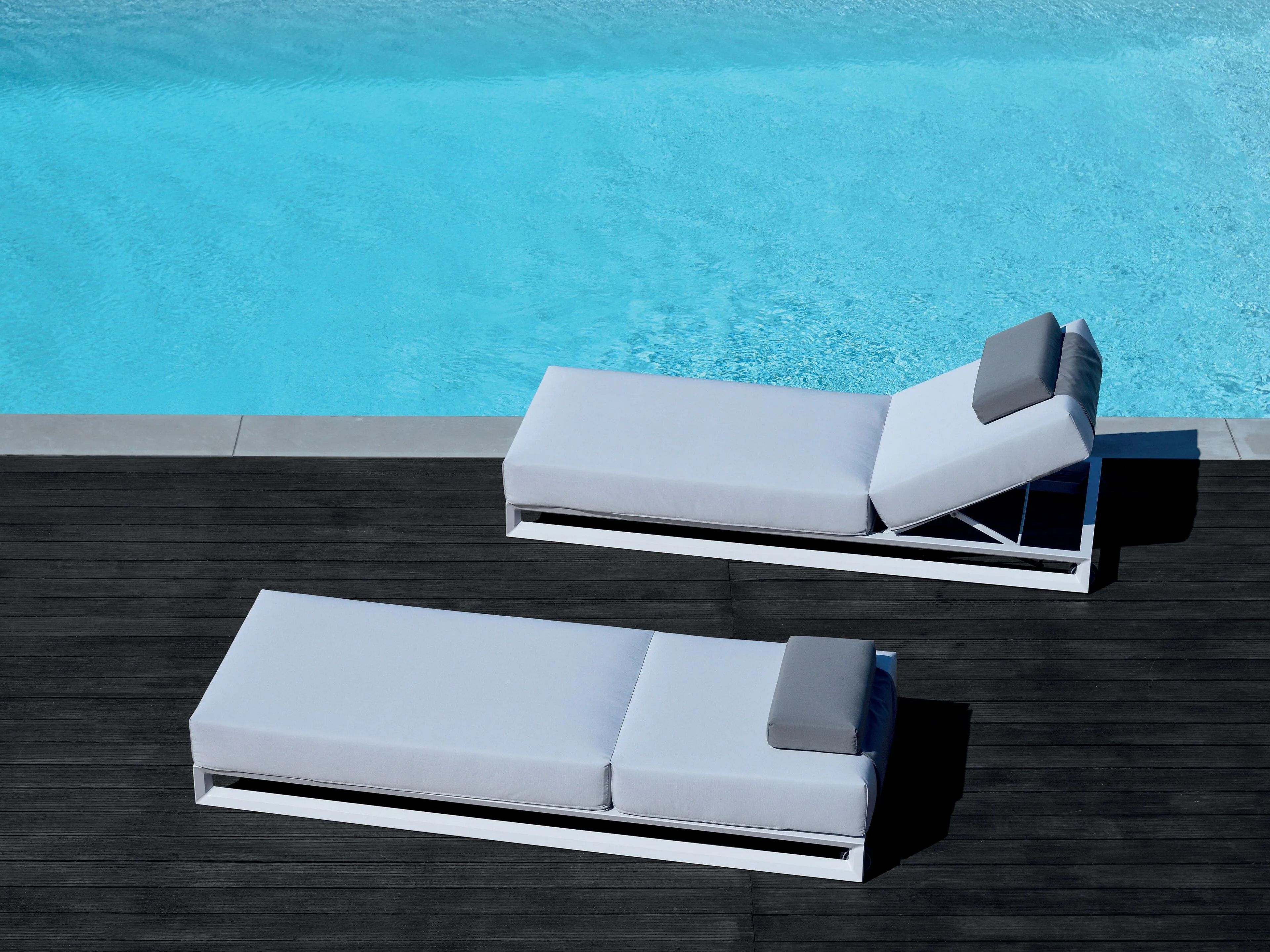 Садовая кровать с откидной спинкой из ткани 10Deka Nubes ARCH-00061040 - Вид №1