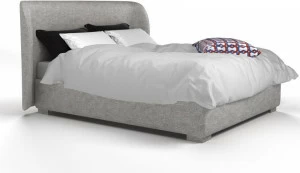 Milano Bedding Мягкая кровать со съемным чехлом из ткани