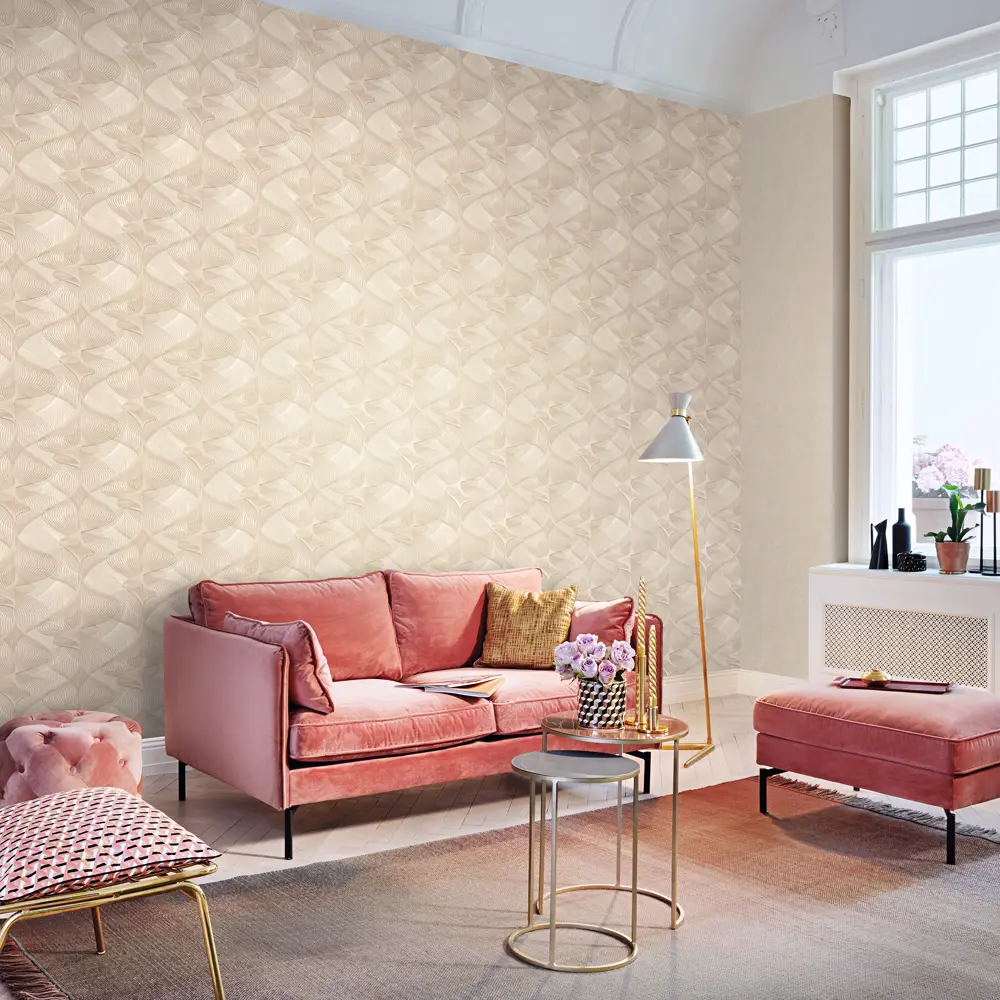 Обои флизелиновые Wall Up Tesla бежевые 1.06 м 646481 STLM-2068276 - Вид №4