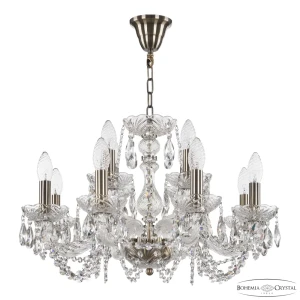 91901481 Люстра подвесная Bohemia ivele crystal 323023 12 ламп 24 м² цвет медный STLM-1327476