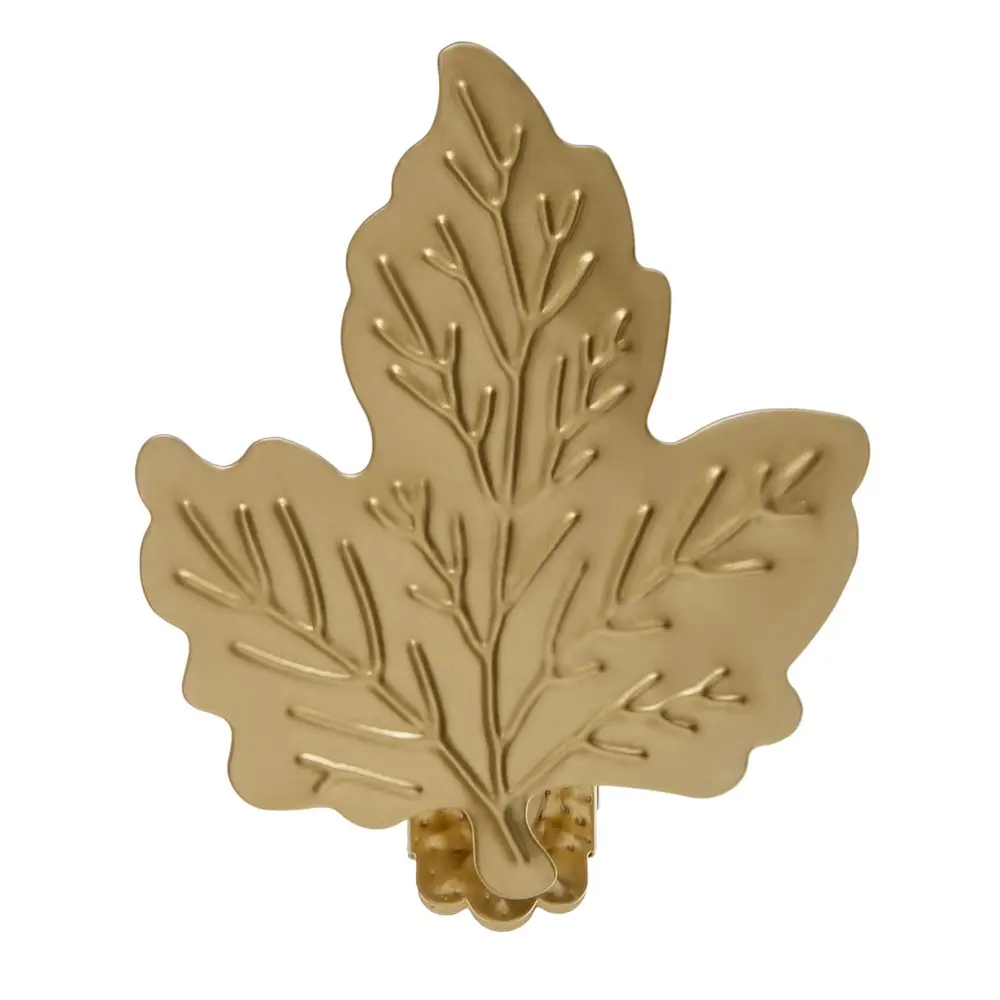 Клипса «Лист» металл цвет матовое золото ARTTEX STLM-2110857 - Вид №1