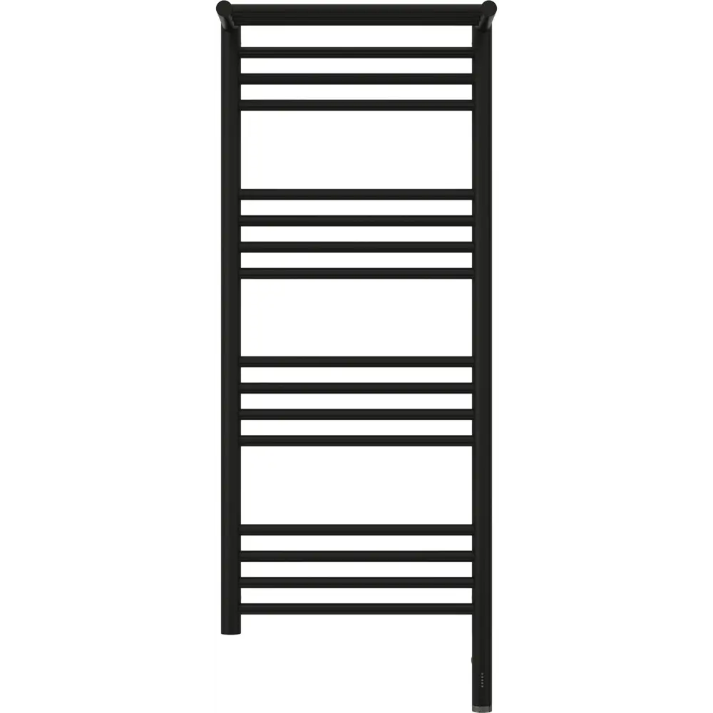 Полотенцесушитель электрический Сунержа Богема 3.0 П 400x1000 мм 300 Вт с терморегулятором и полкой лесенка цвет черный матовый