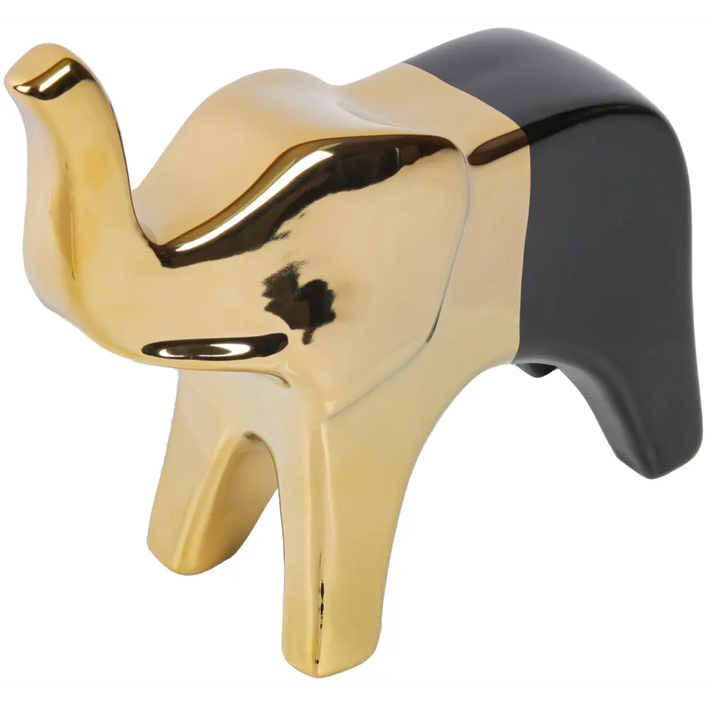 Статуэтка Слон черно-золотая керамика 21 см Santreyd STLM-2112686