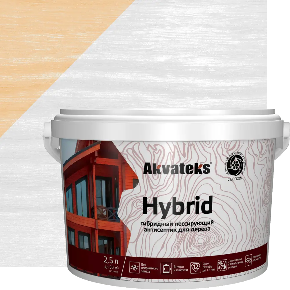 АКВАТЕКС Hybrid: гибридный антисептик для дерева 2.5 л 86364490 STLM-0068136