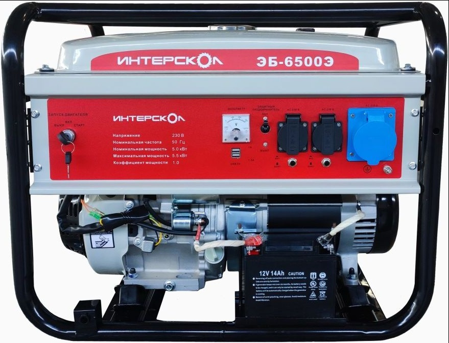 Электрогенератор   бензиновый Интерскол ЭБ-6500Э 9106296 STDN-0026141 - Вид №2