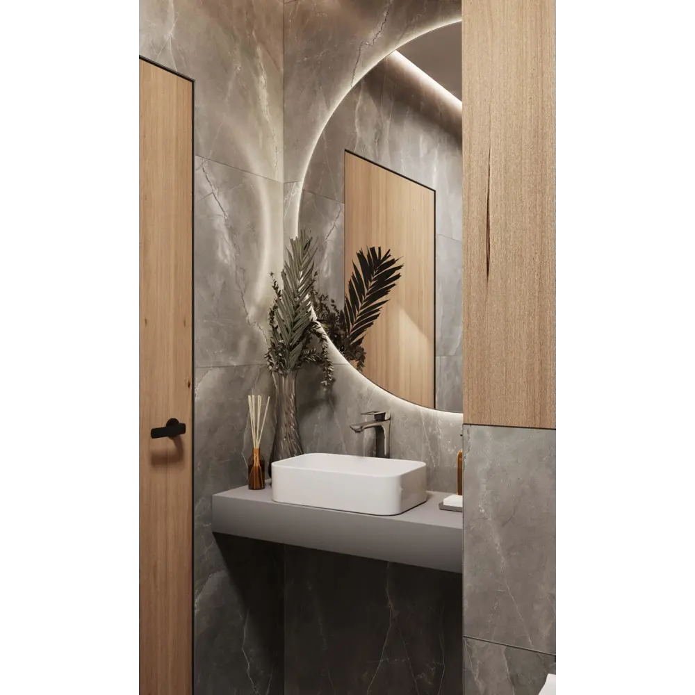 Керамогранит ARCADIA CERAMICA Pulpis Nero Carving 60×120 серый матовый 89396419 STLM-1356915 - Вид №6