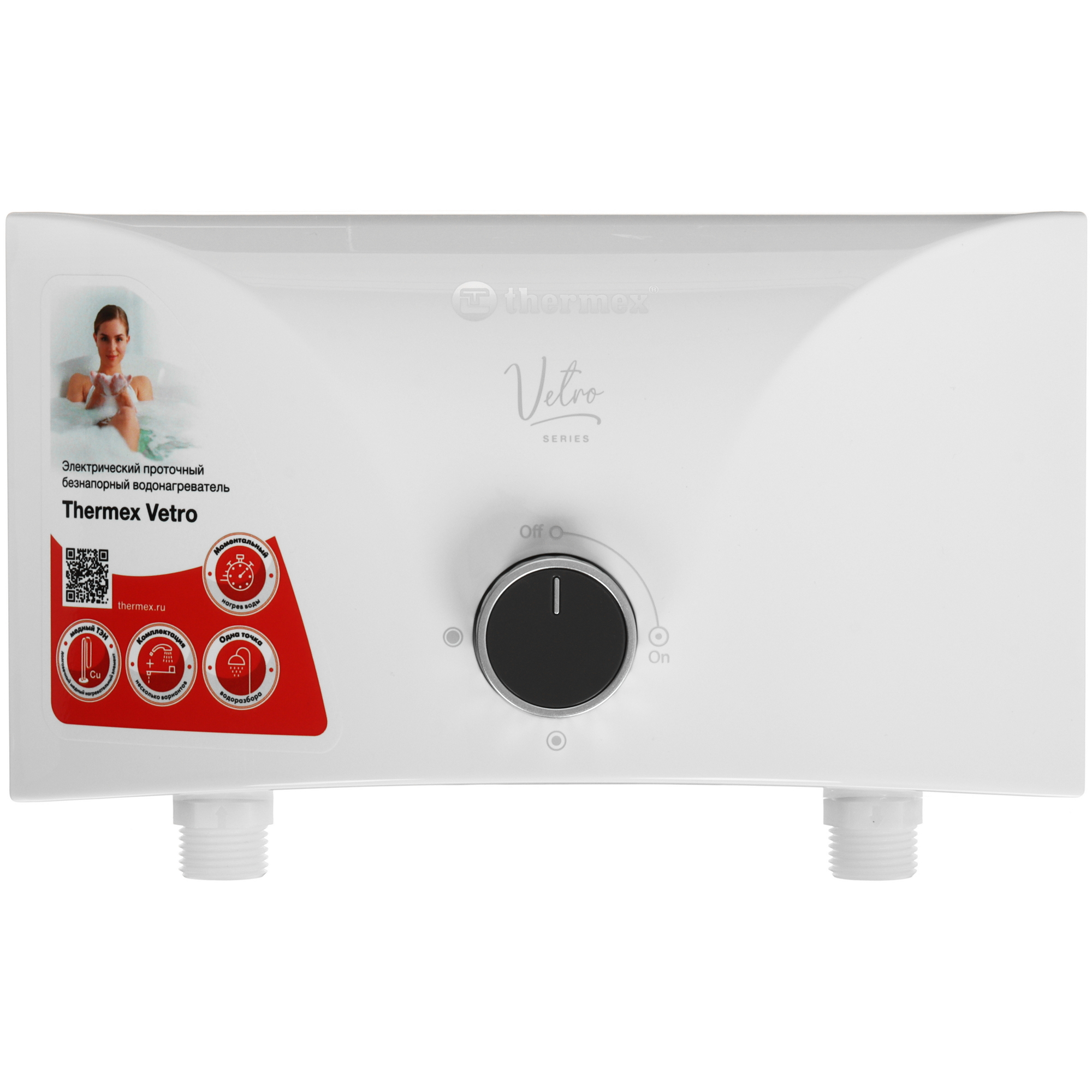9083825 Водонагреватель электрический Thermex Vetro 5500 combi STDN-0149101 - Вид №1