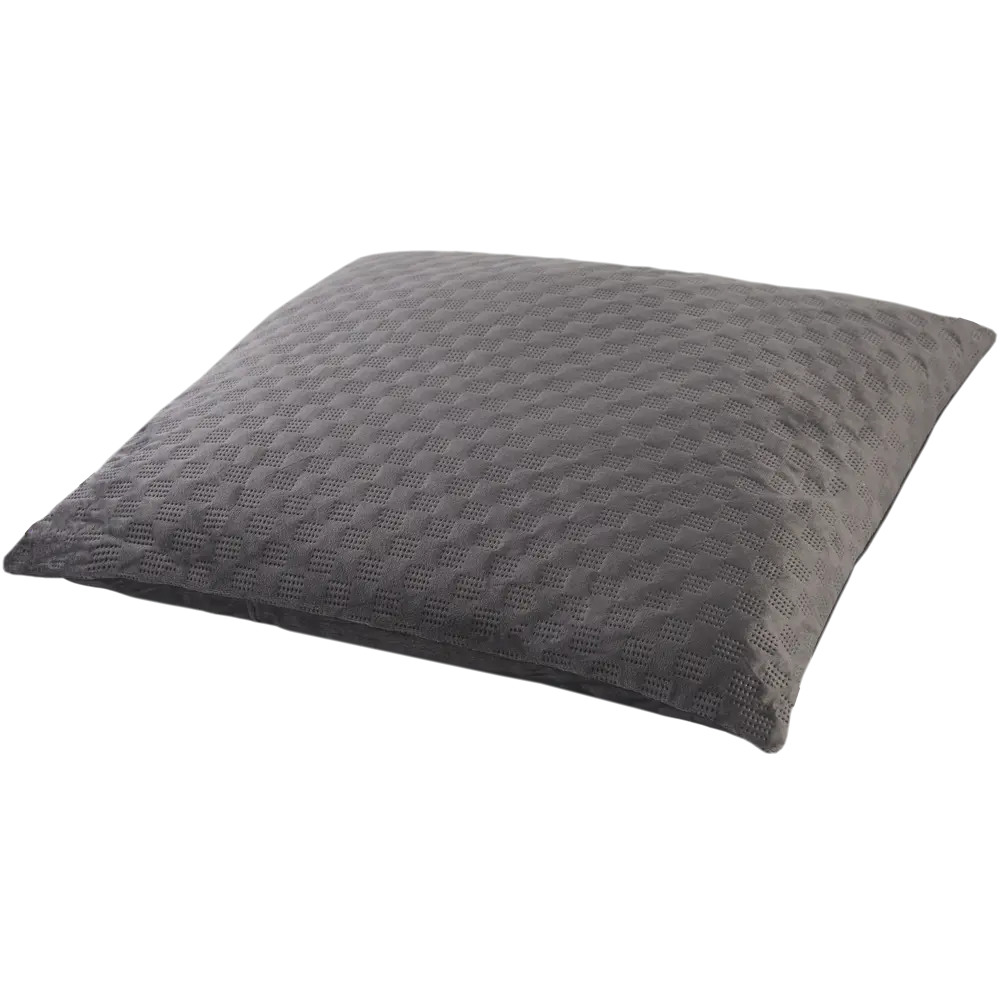 Подушка «Emb Vel Dolce», 40x40 см, цвет серый Atmosphera STLM-2148463 - Вид №1