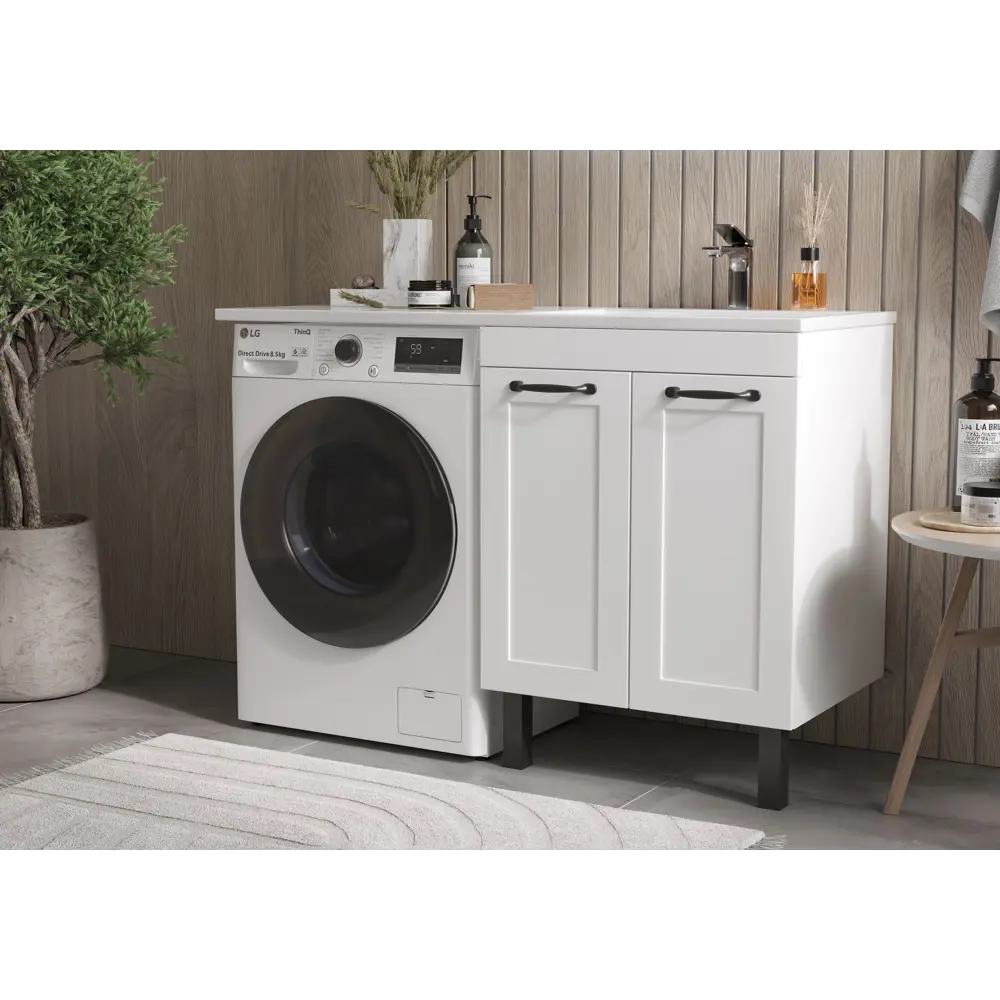 Тумба под раковину Гала 600 2D напольная 60 см цвет белый Santreyd STLM-2124099 - Вид №27