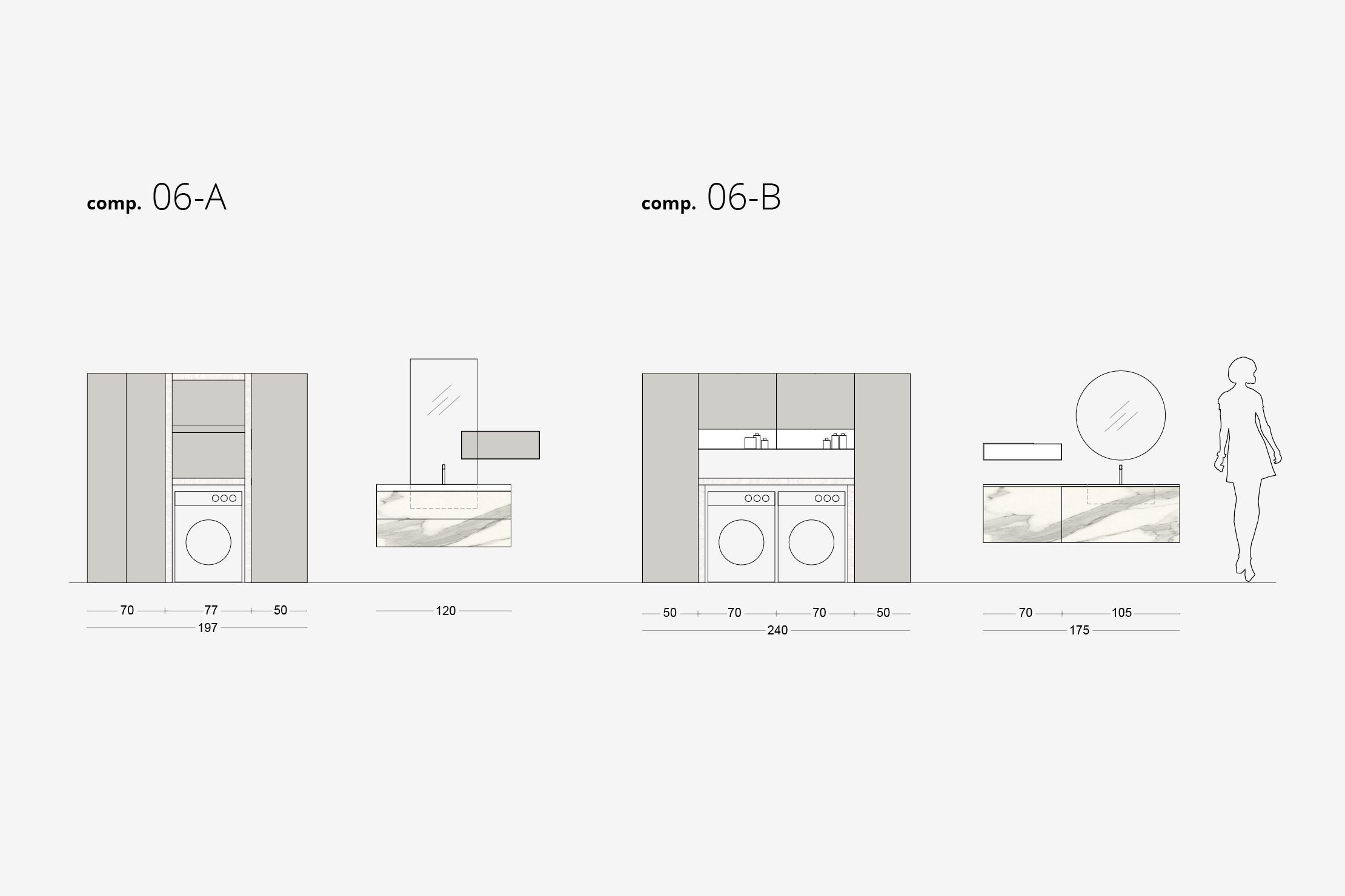 Деревянный шкаф для белья ARCOM I_WASH ARCH-00138892 - Вид №6