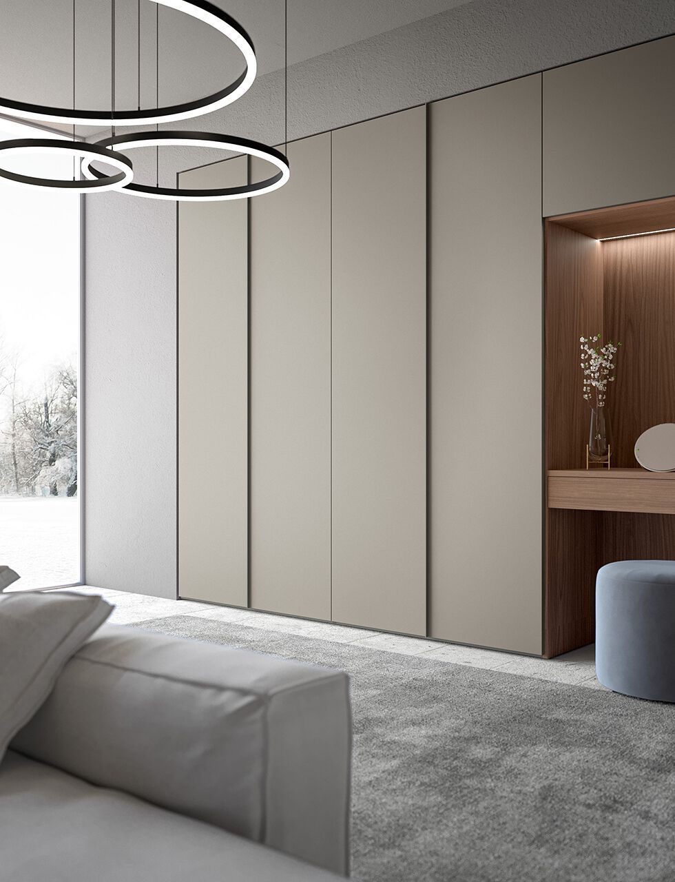 Секционный шкаф с деревянной отделкой canvas Adok ателье ARCH-00023626 - Вид №4