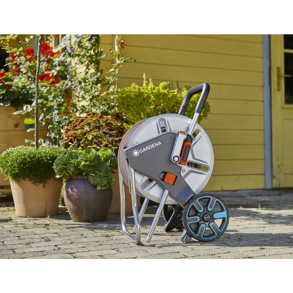 Тележка для шланга Gardena AquaRoll M с комплектом для полива STLM-2047354 - Вид №3
