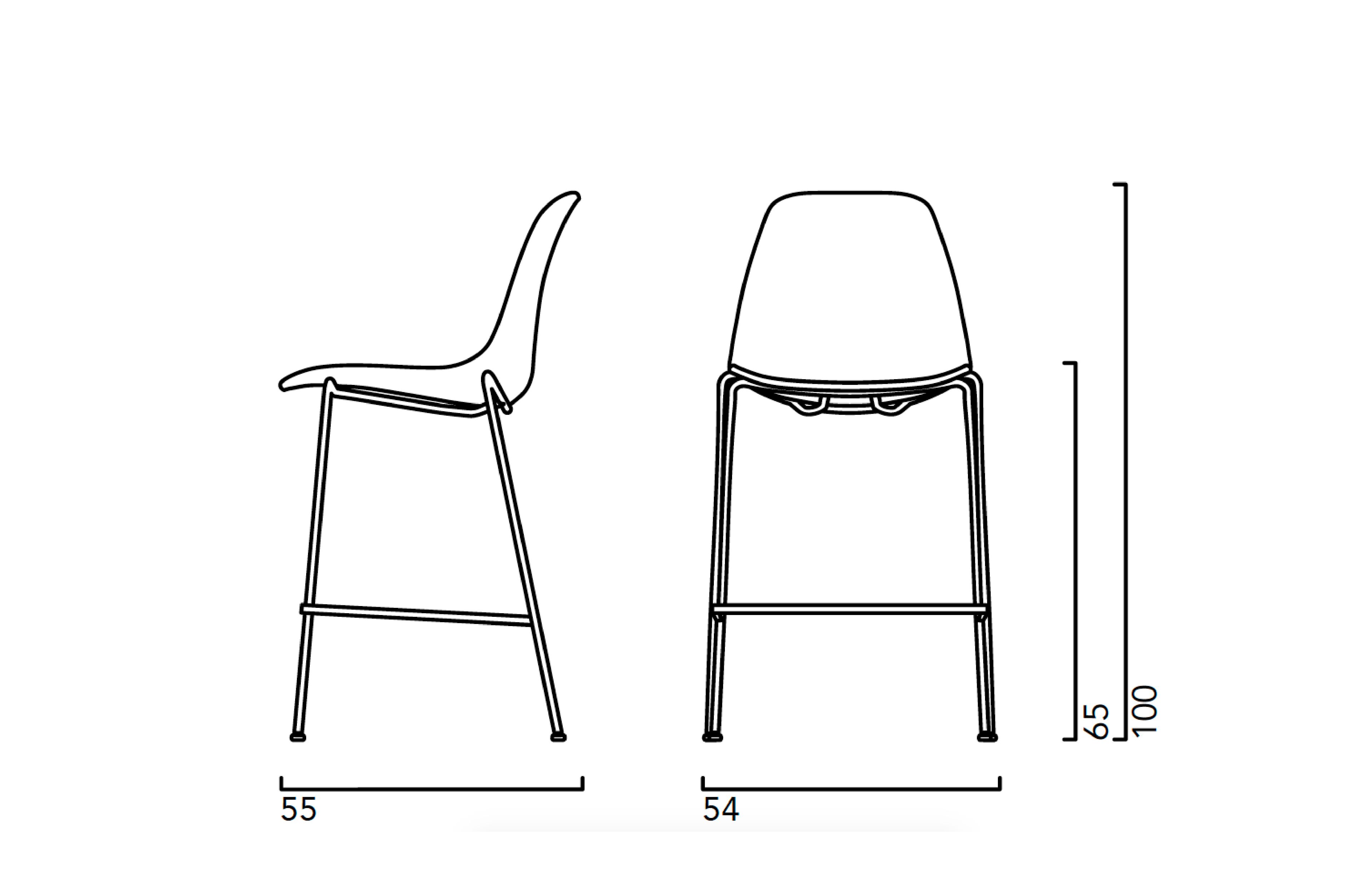 Полипропиленовый стул Crassevig Pola ARCH-00082914 - Вид №3