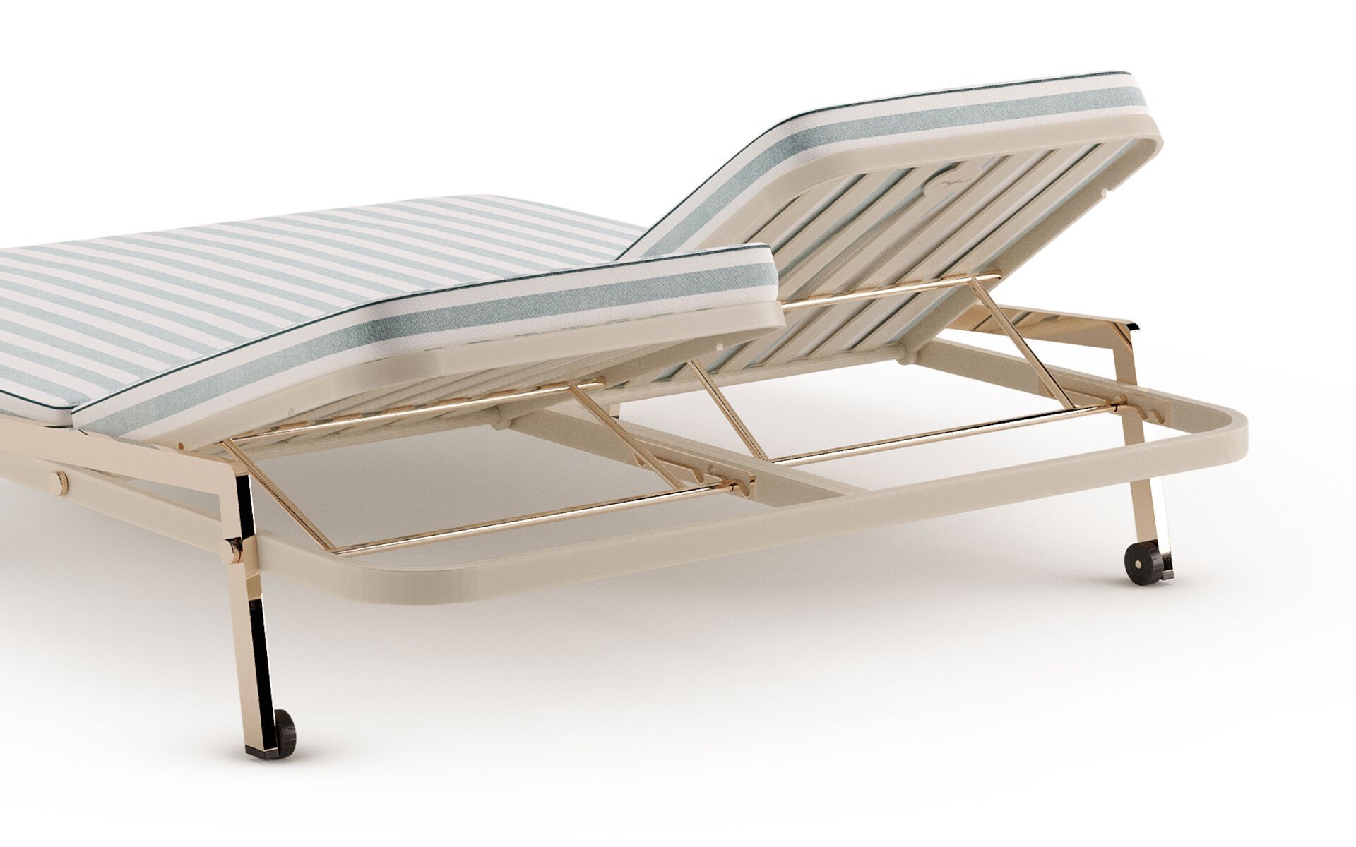 Двуспальная Садовая кровать с откидной спинкой из ткани Myface Лента ARCH-00101300 - Вид №2