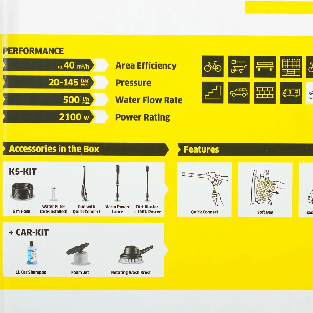 Мойка высокого давления Karcher К5 Um Car, 145 бар, 500 л/ч STLM-2134754 - Вид №17
