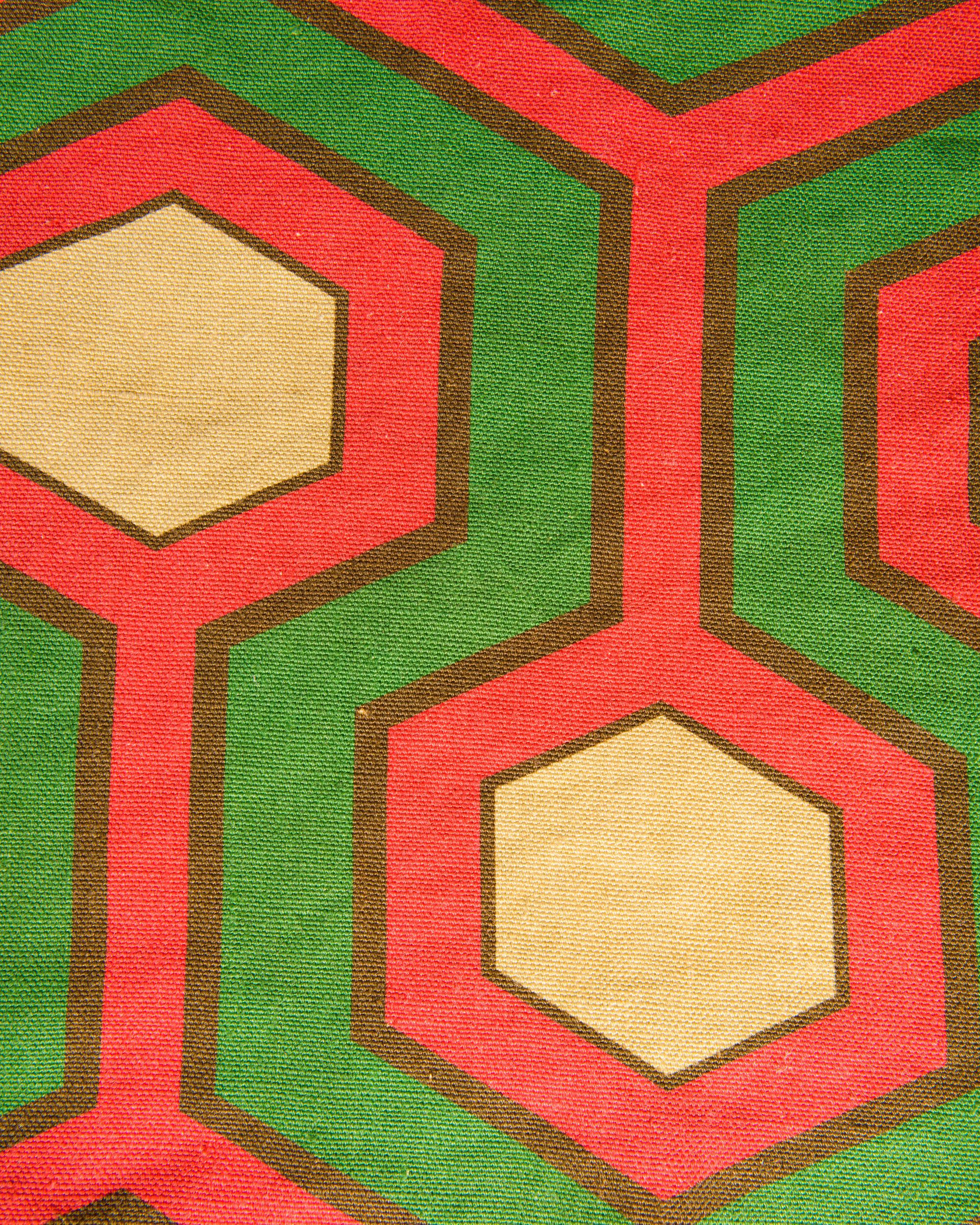 Льняная ткань с графическим рисунком The House of Lyria MENTORE ARCH-00101592 - Вид №1