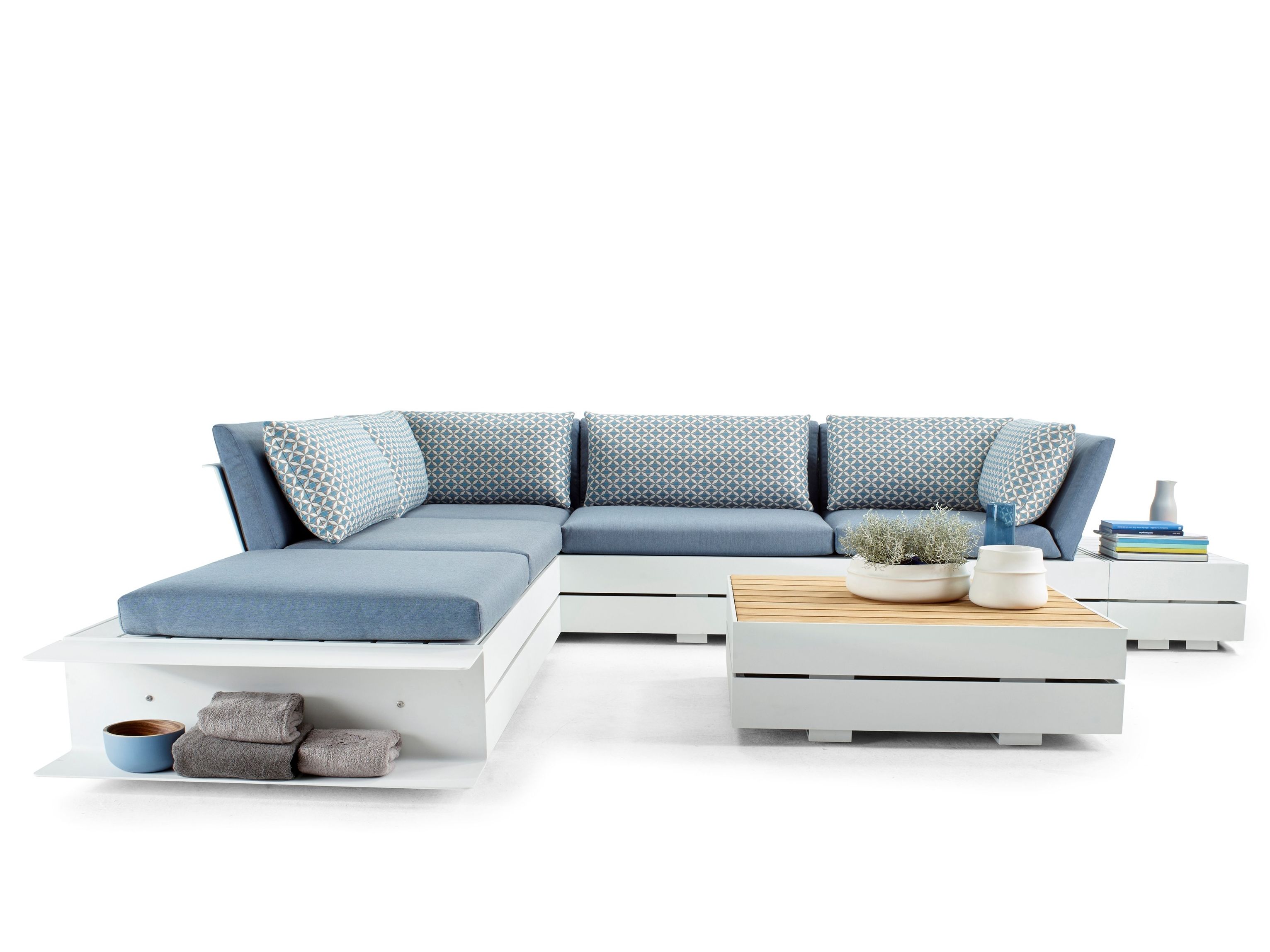 Угловой садовый диван из ткани solpuri Boxx ARCH-00050179 - Вид №1