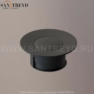 Agape  Нажимной донный клапан черный для ванн MET0434E