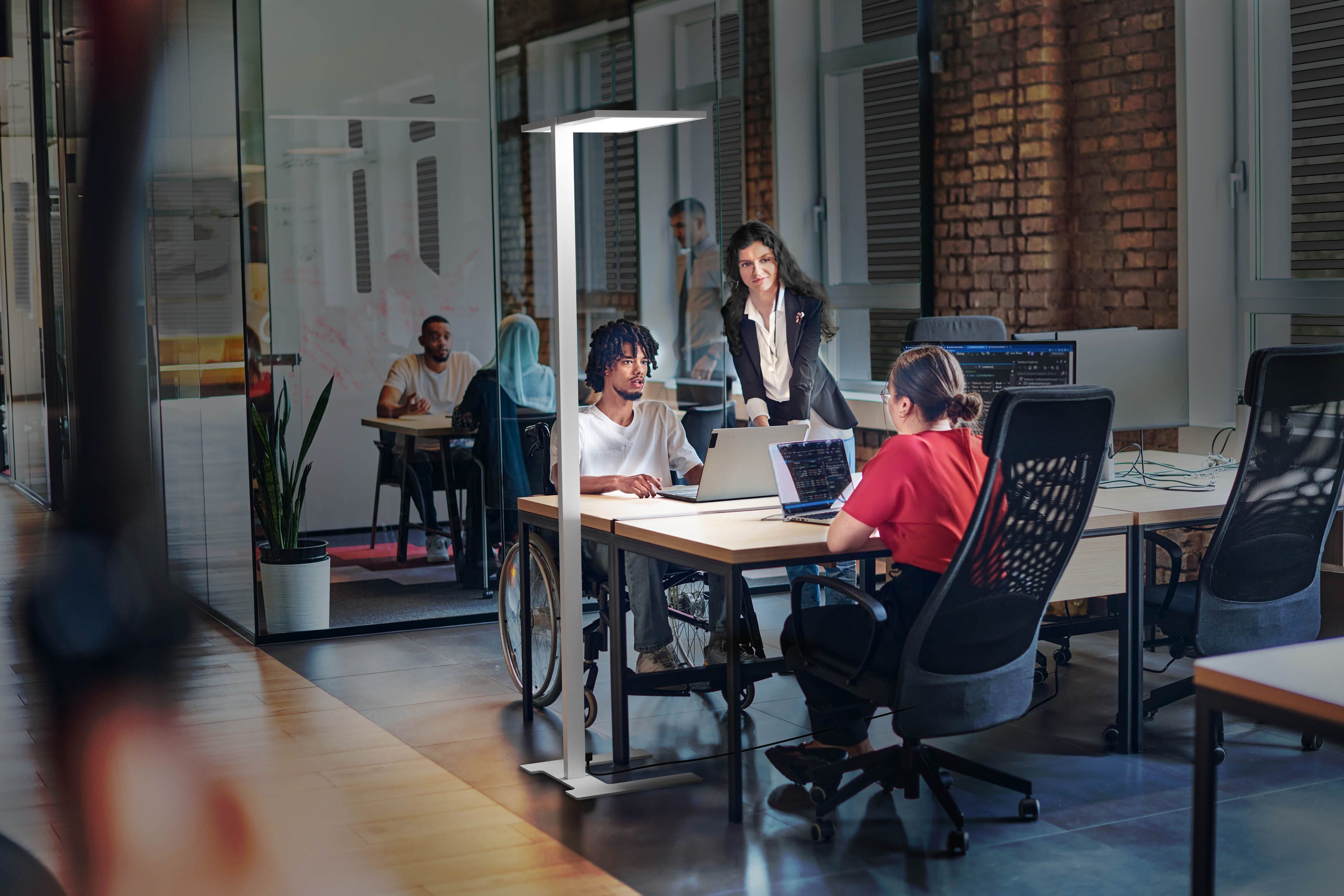 Металлический светодиодный торшер LUCTRA® VITAWORK® UP 17 ARCH-00131191 - Вид №3