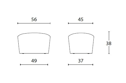 Ткань пуф Diemme Well-as ARCH-00128221 - Вид №2