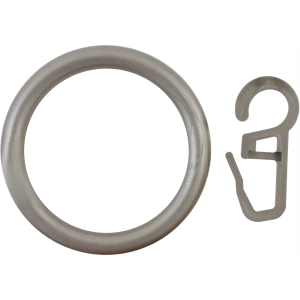 Кольцо с крючком Русские Карнизы D28 мм пластик цвет морена 2.8 см 4 шт