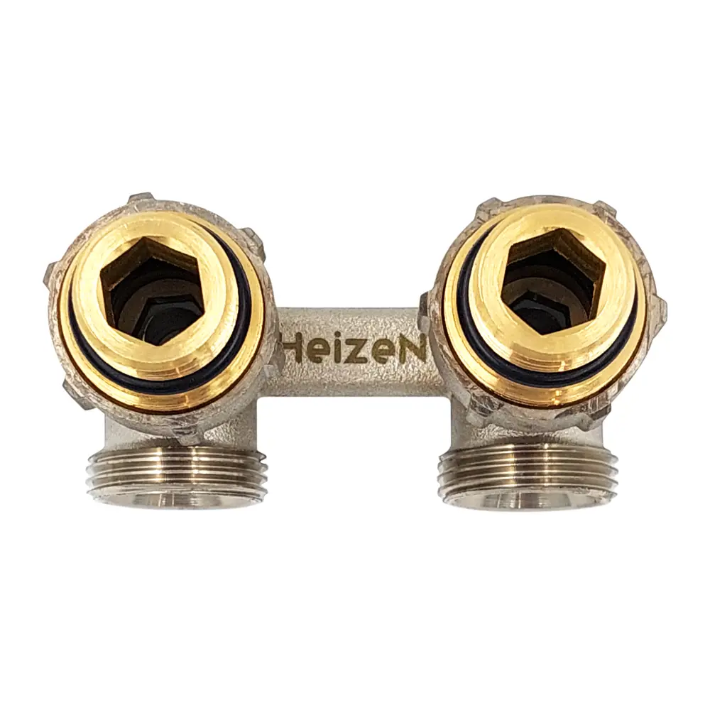 Угловой Н-образный клапан Heizen для нижнего подключения радиаторов 3/4"x1/2" 13966728 STLM-0942200 - Вид №3