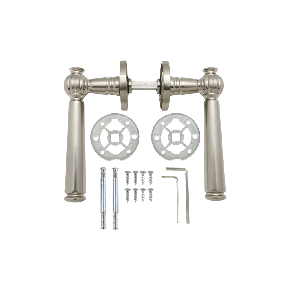 Дверная ручка на розетке Edson EDS-31-R2 без запирания цвет никель STLM-2080245 - Вид №1