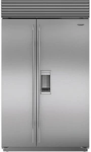 Sub-Zero Встраиваемый двухдверный холодильник из нержавеющей стали с диспенсером для воды класса a +  Icbbi-48sd/s/th