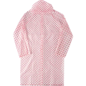 Плащ-дождевик на кнопках Garden Show 466635 цвет белый в красный горошек размер L