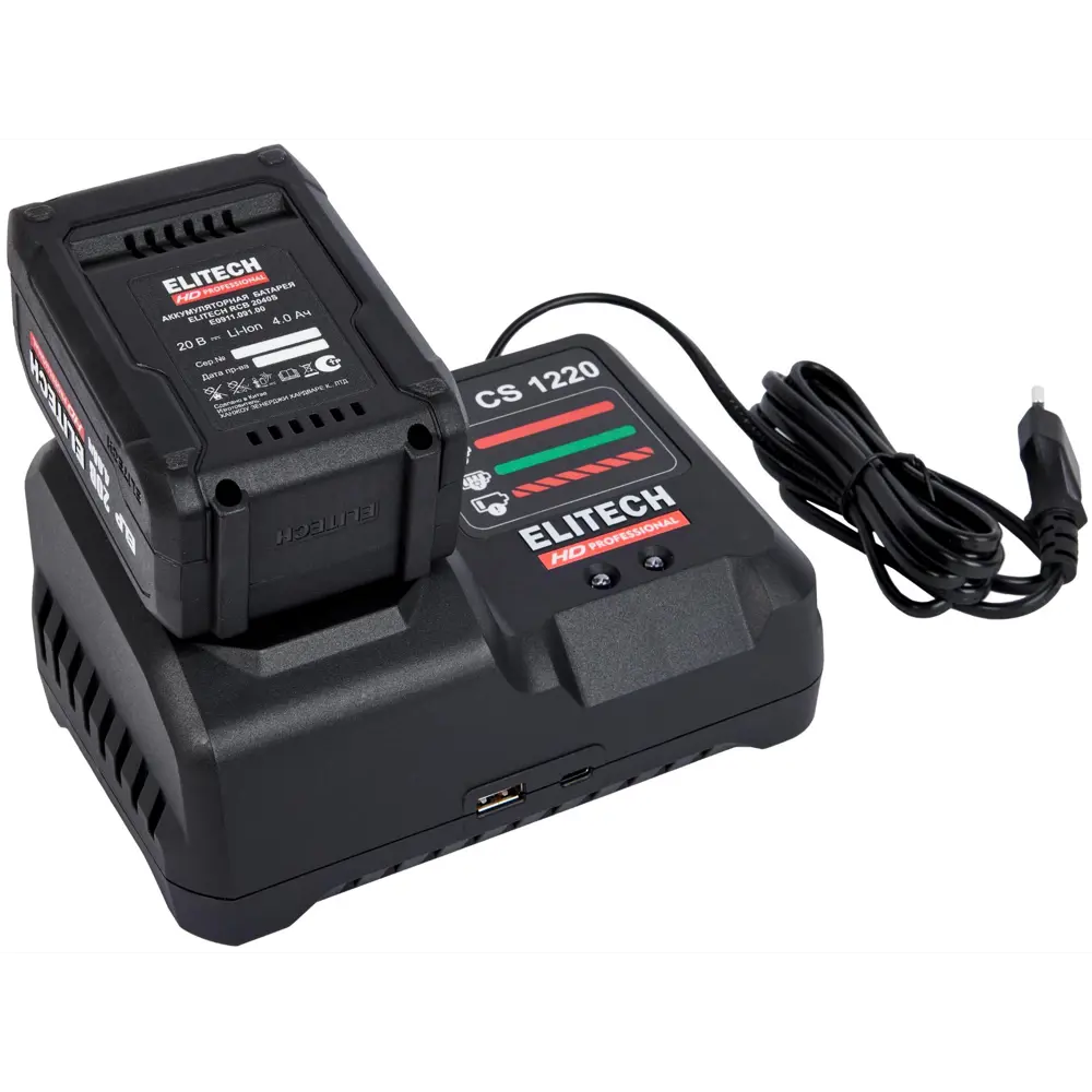 Пистолет аккумуляторный для герметика и монтажного клея Elitech HD CCG 20SL6, 20 В Li-Ion 4 Ач 89405757 STLM-2142737  - Вид №9