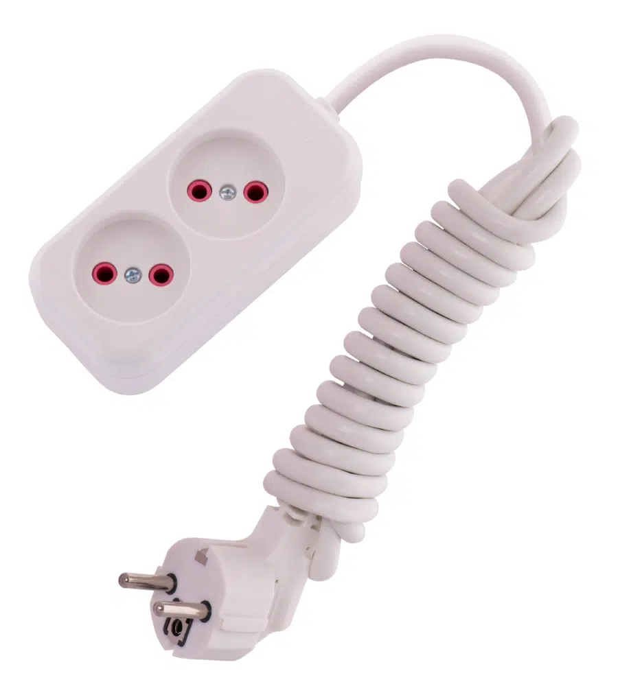 LILA Удлинитель бз 2 входа, 2 метра белый LEZARD 720-0202-203