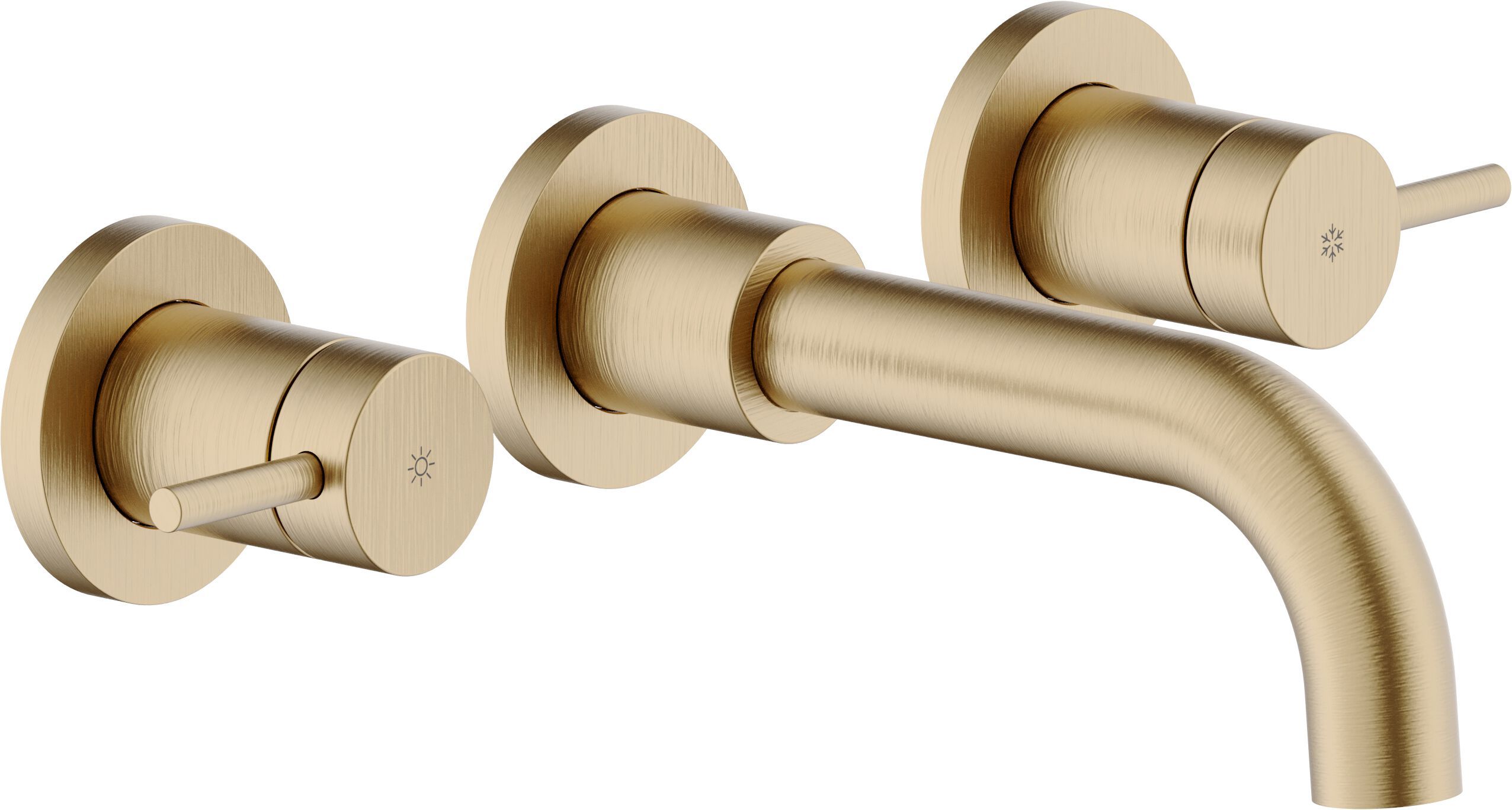 Настенный смеситель для раковины с 3 отверстиями без слива Nobili Velis ARCH-00006709 - Вид №3