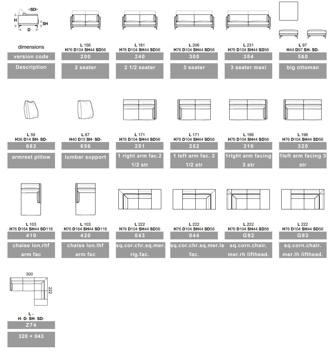 Съемный тканевый диван с полуостровом Calia Italia Superior ARCH-00050520 - Вид №5