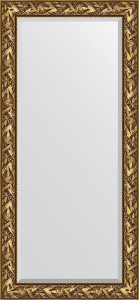 BY 3597 Зеркало с фацетом в багетной раме - византия золото 99 mm EVOFORM Exclusive