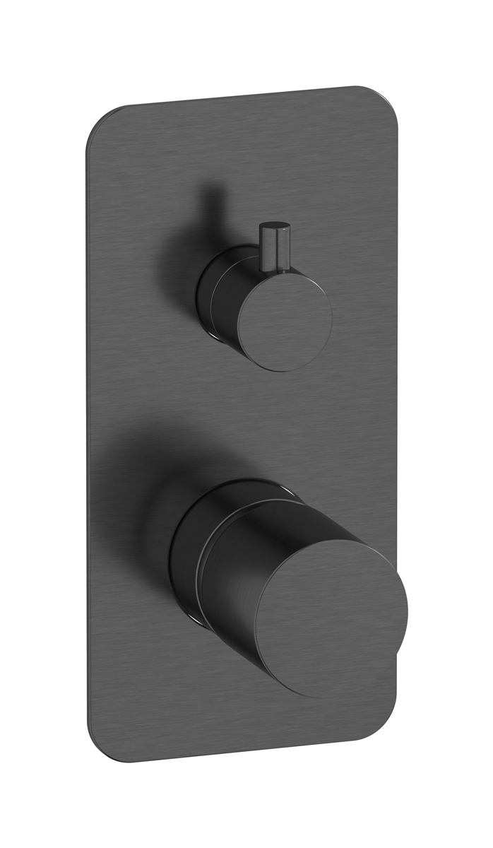 Встроенный смеситель для душа с двухходовым дивертером WE ARE IB rr310cs Brushed Black Chrome Brera