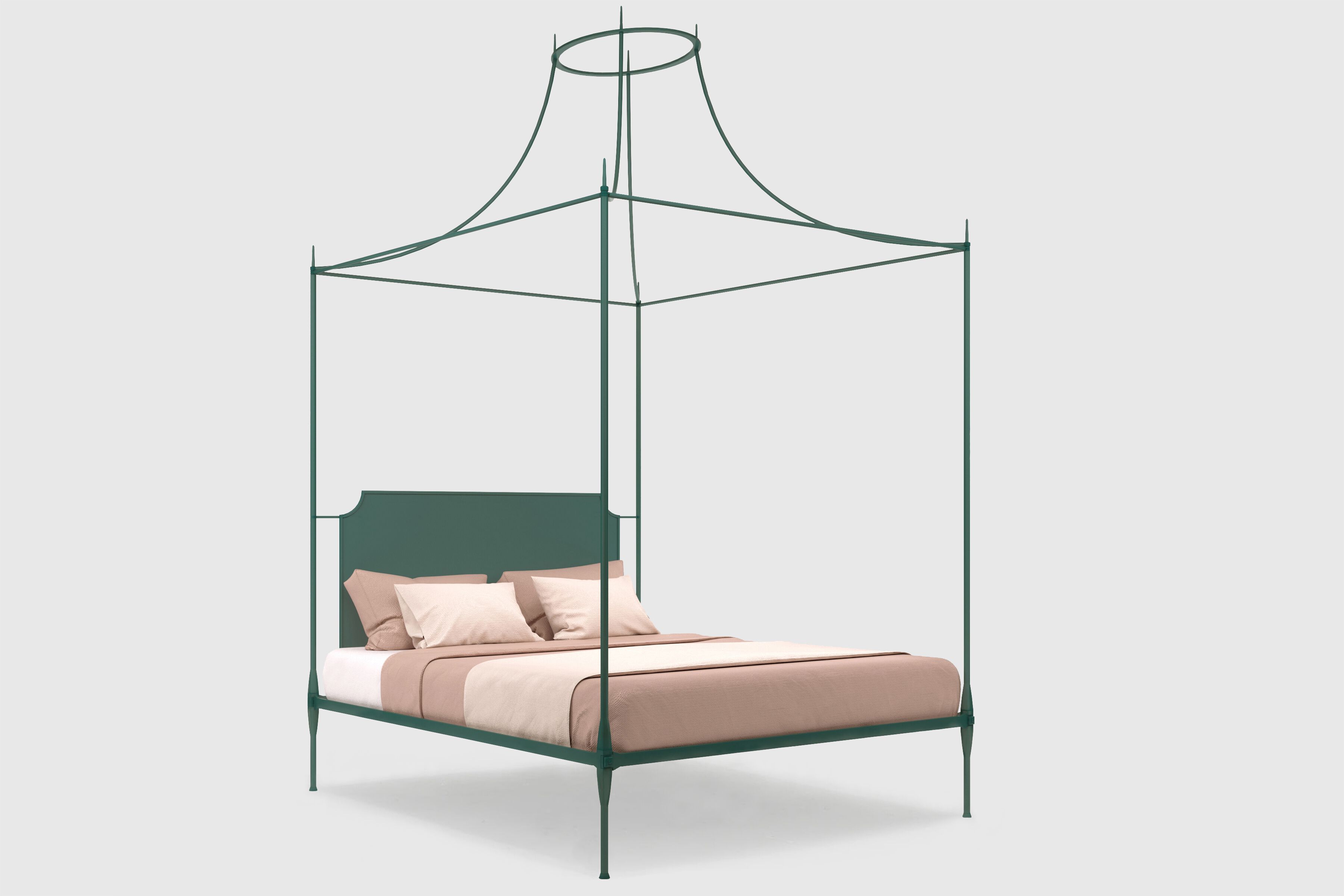 Двуспальная кровать из кованого железа с балдахином Lispi MIDA ARCH-00101268 - Вид №5