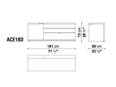Низкий офисный шкаф с замком B&B Italia Project AC Executive ARCH-00014486 - Вид №4