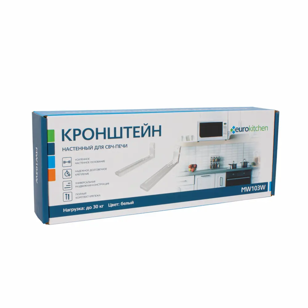 90829420 Кронштейн для микроволновки Eurokitchen MW103W 32.30x5x12 см максимальная нагрузка 30 кг сталь цвет черный STLM-0402398