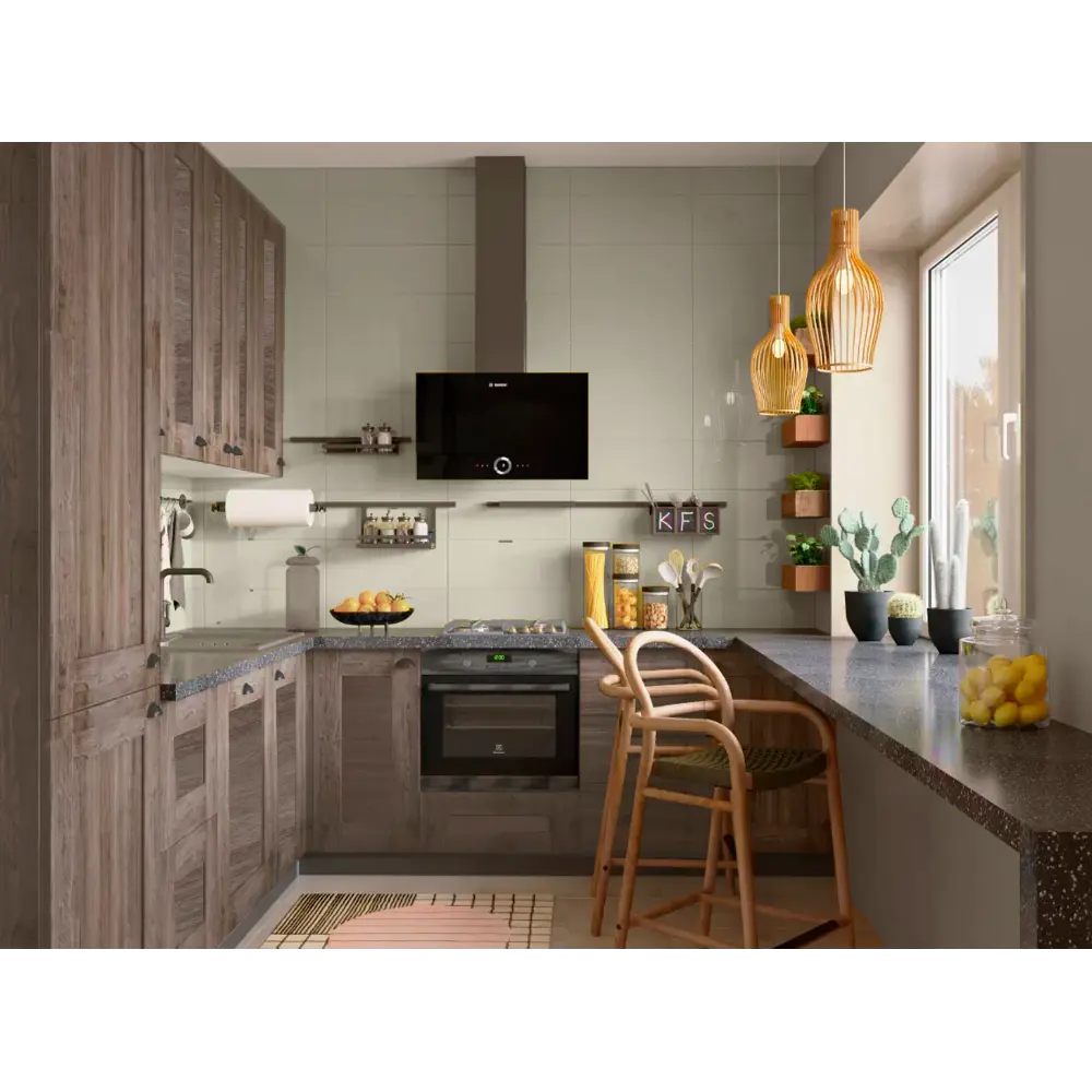 Фасад для кухонного ящика DELINIA ID Рошаль 39.7x25.3 см в стиле тёмное дерево 86881111 STLM-0875818 - Вид №9