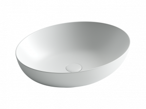 CN6017MW Умывальник чаша накладная овальная (цвет Белый Матовый) 520*395*130мм Ceramica Nova ELEMENT
