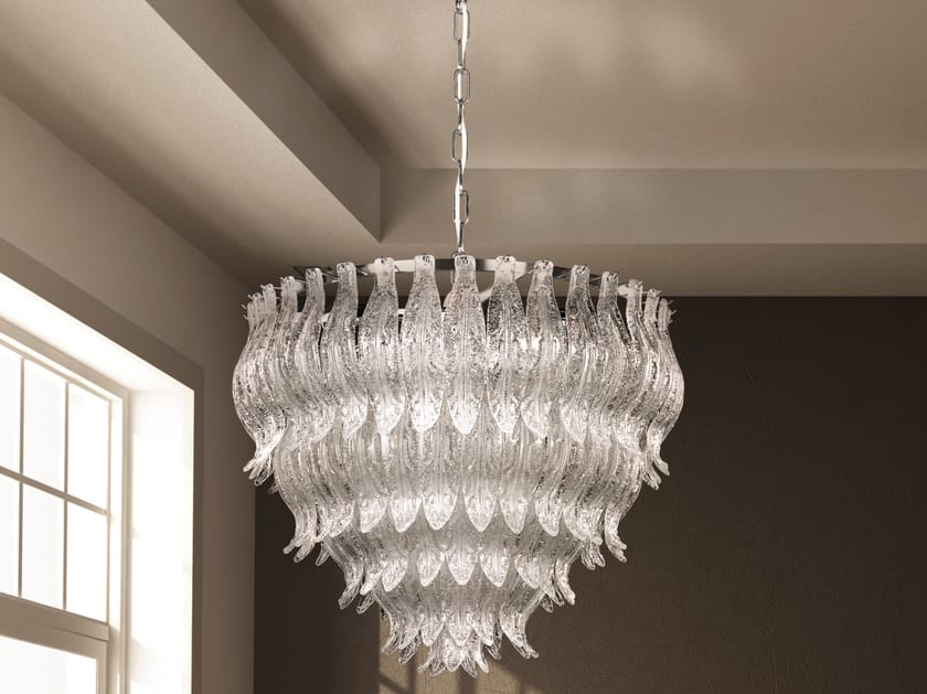 Подвесной светильник из муранского стекла Patrizia Volpato лепестки ARCH-00047977