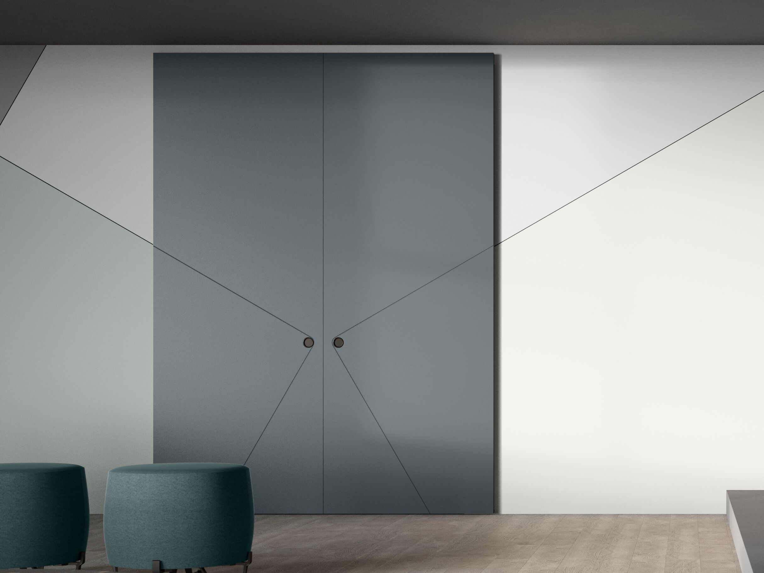 Деревянная дверь PIVATO le porte ORBITA ARCH-00147858