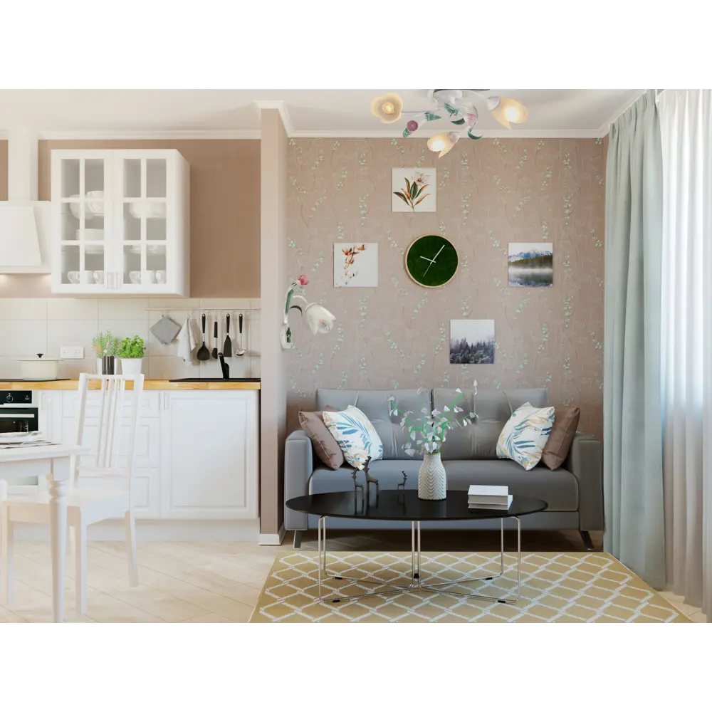 Обои флизелиновые Палитра Sakura коричневые 1.06 м 7137-82 STLM-2045609 - Вид №4